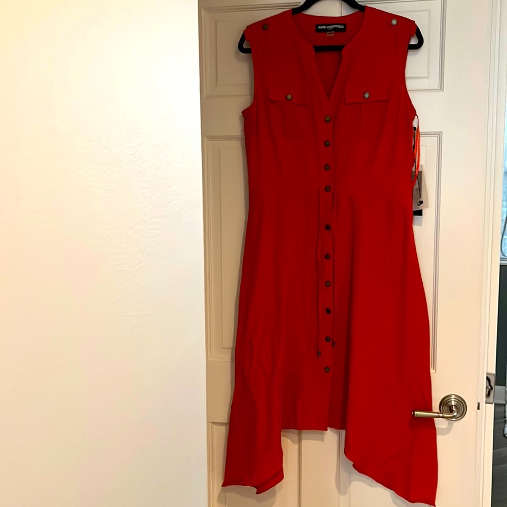 Karl Lagerfeld Burnt Orange Dress